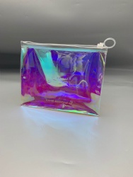 Custom Holographic Zipper Bag Plastic Ziplock Pouch